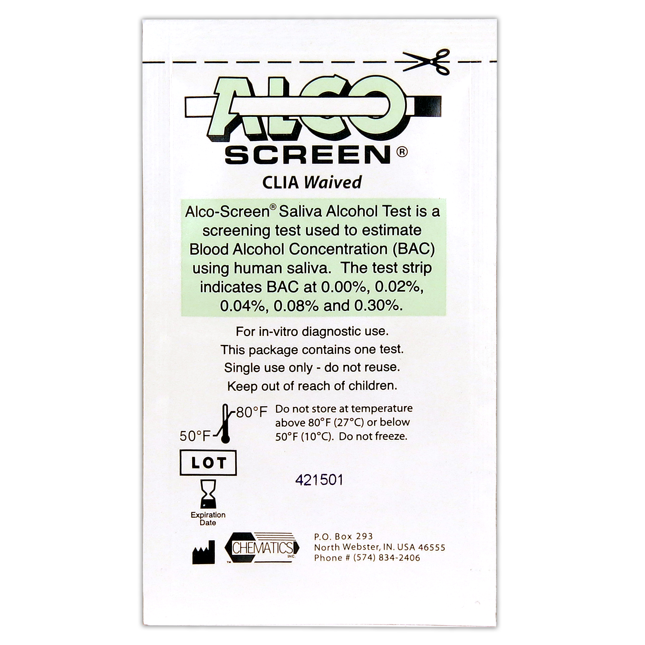 Alco Screen 01 Saliva Test