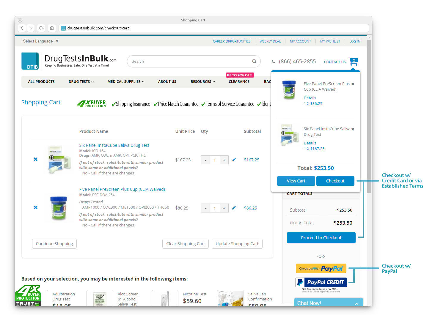 DTIB Shopping Cart