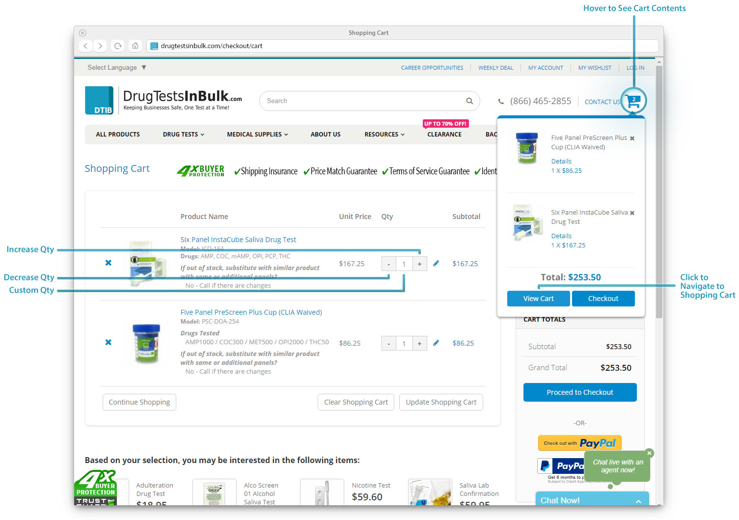 DTIB Shopping Cart